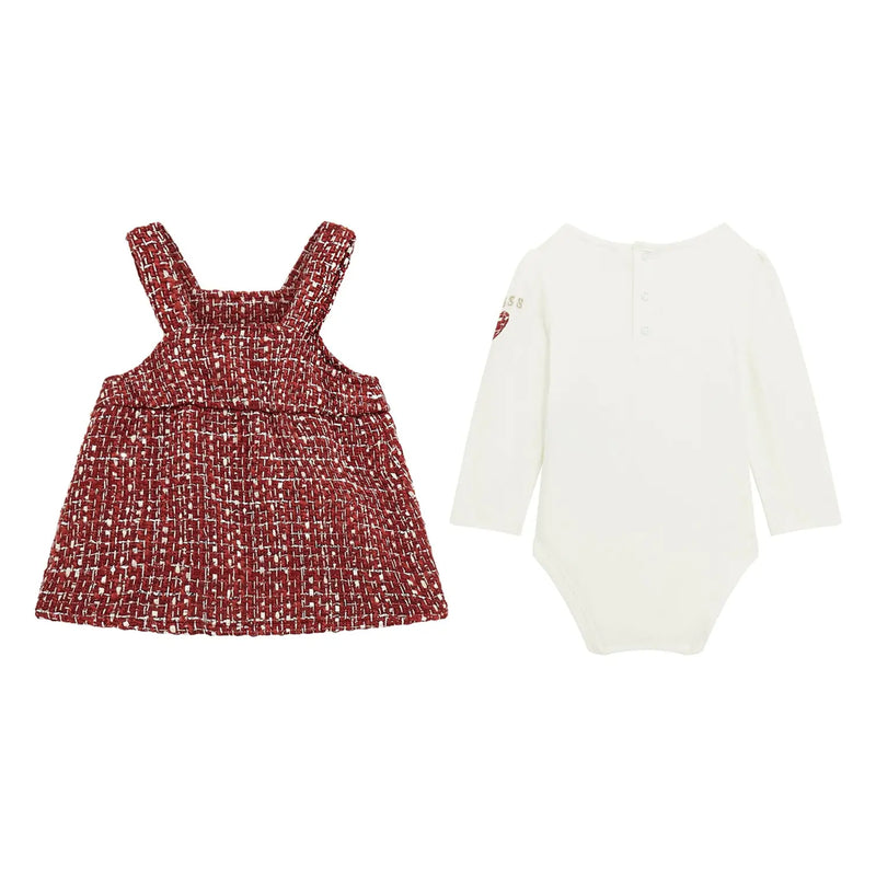 Back of the Guess tweed dress.