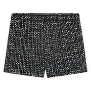 Guess jet black tweed tweed shorts - j6rd15.