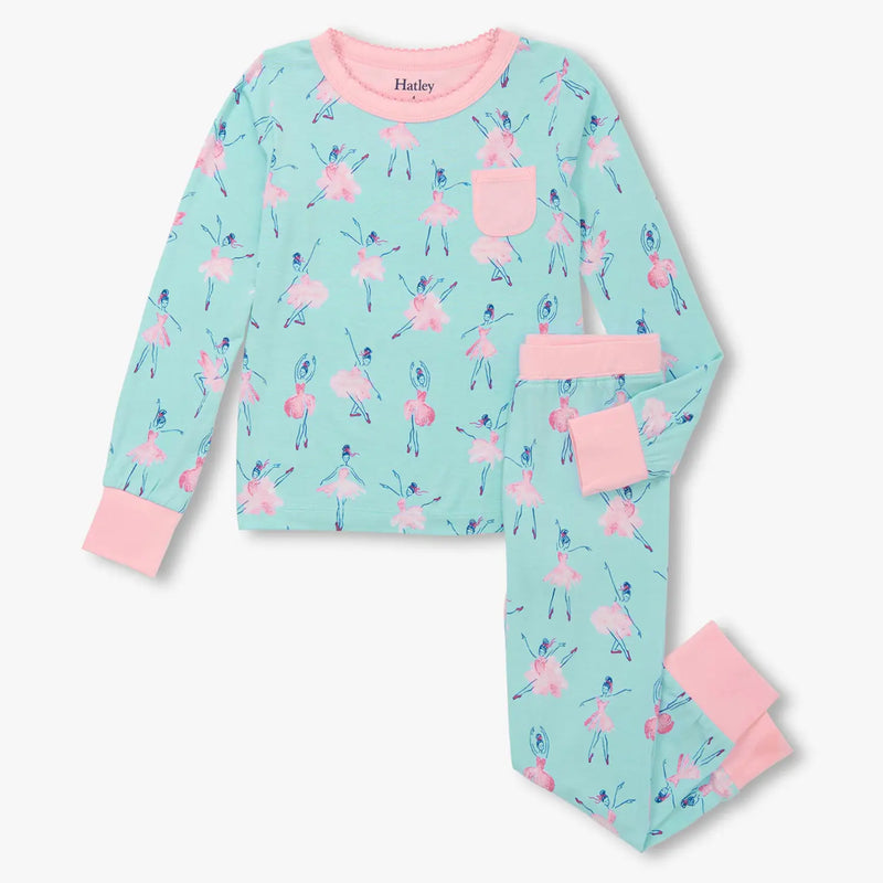 Hatley girl's ballet school pyjamas - f25bbk1765.