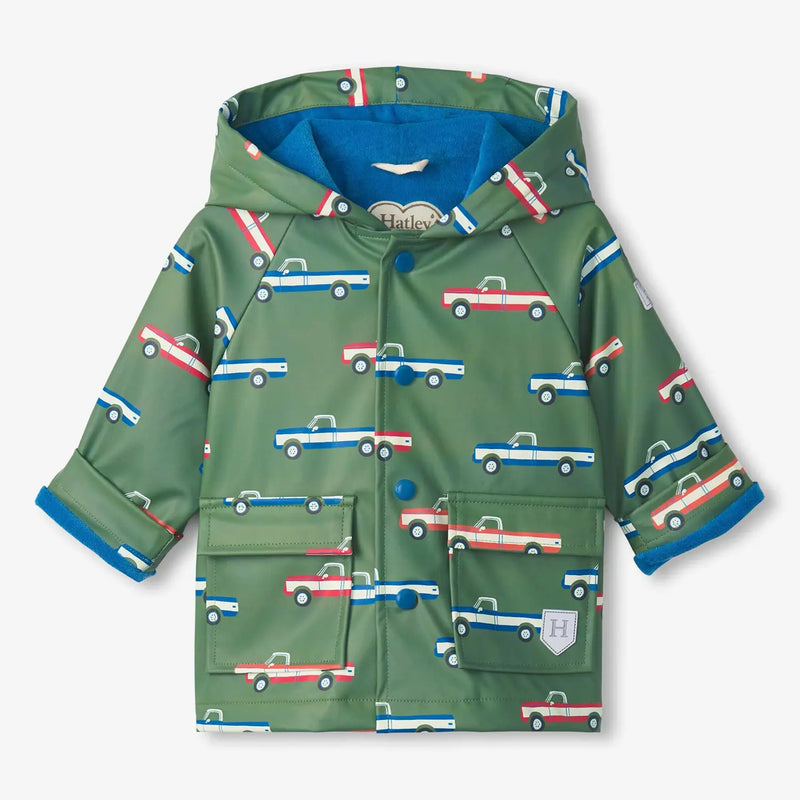 Hatley boy's  big trucks raincoat - s25btt1317.