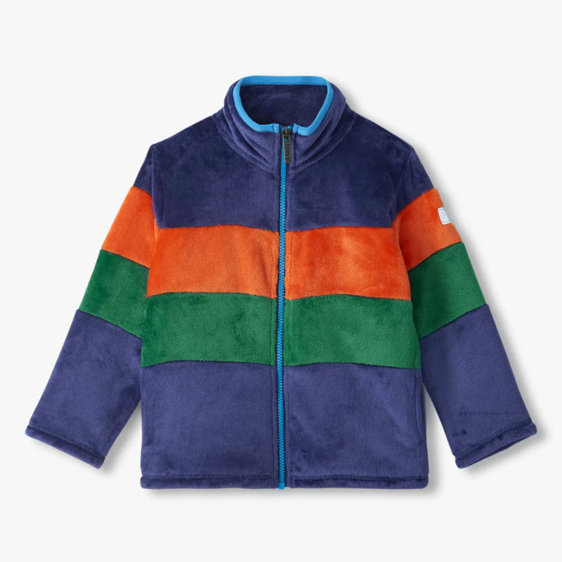 Hatley boy's colourblock fleece jacket - f26pvk1851.