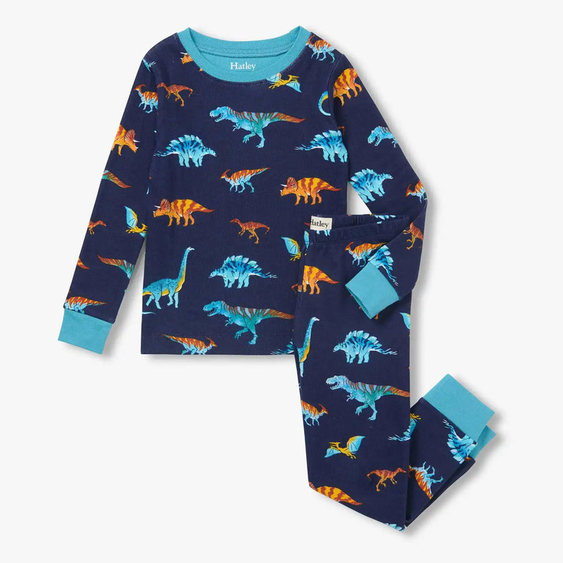 Hatley boy's colourful dinos pyjamas - f26cdk204o.