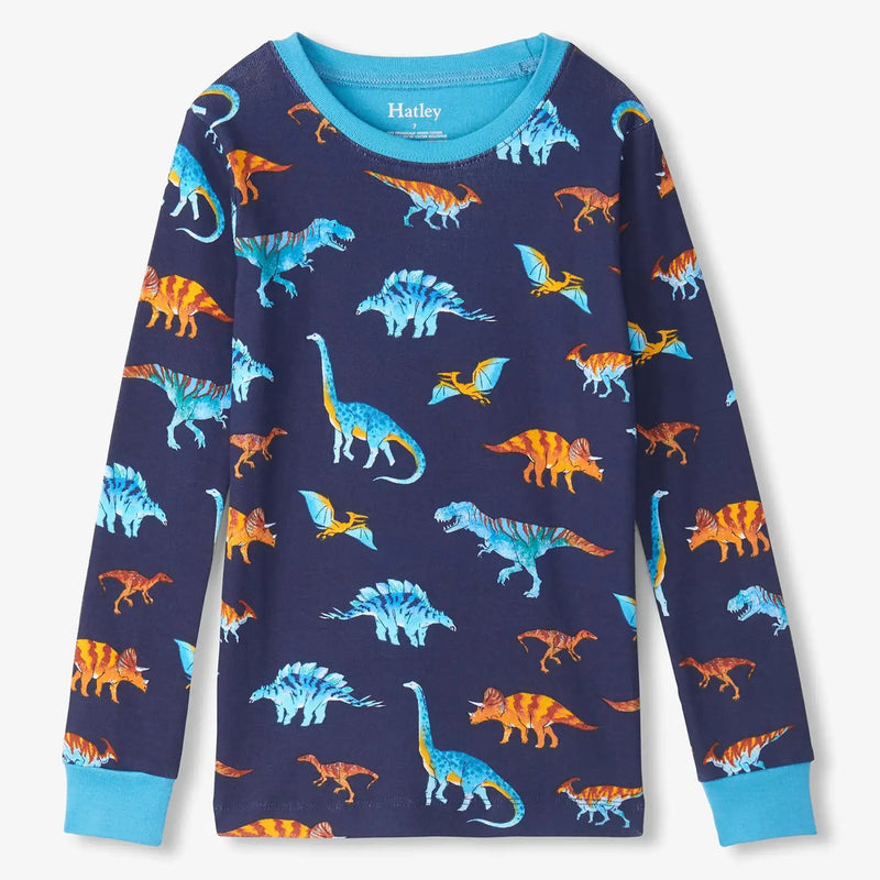 Hatley boy's dino print pyjama top. 