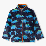 Hatley navy dino fleece jacket - f25sbk241.