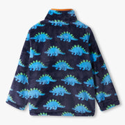 Back of the Hatley dino fleece jacket.