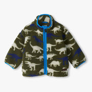 Hatley green dino sherpa jacket - f26swt1672.