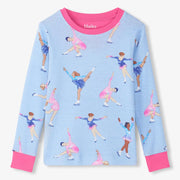 Hatley girl's figure skating print top. 