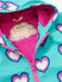 Hatley blue raincoat with pink inner lining.