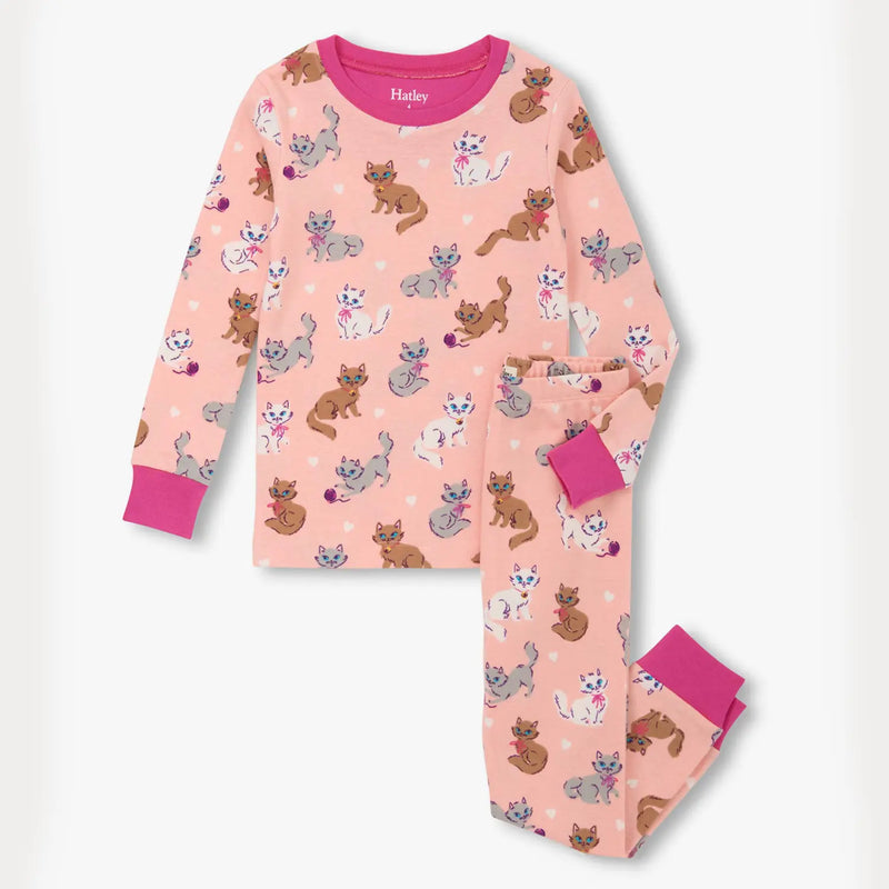 Hatley girl's little kitties pyjamas - f25lkk204o.