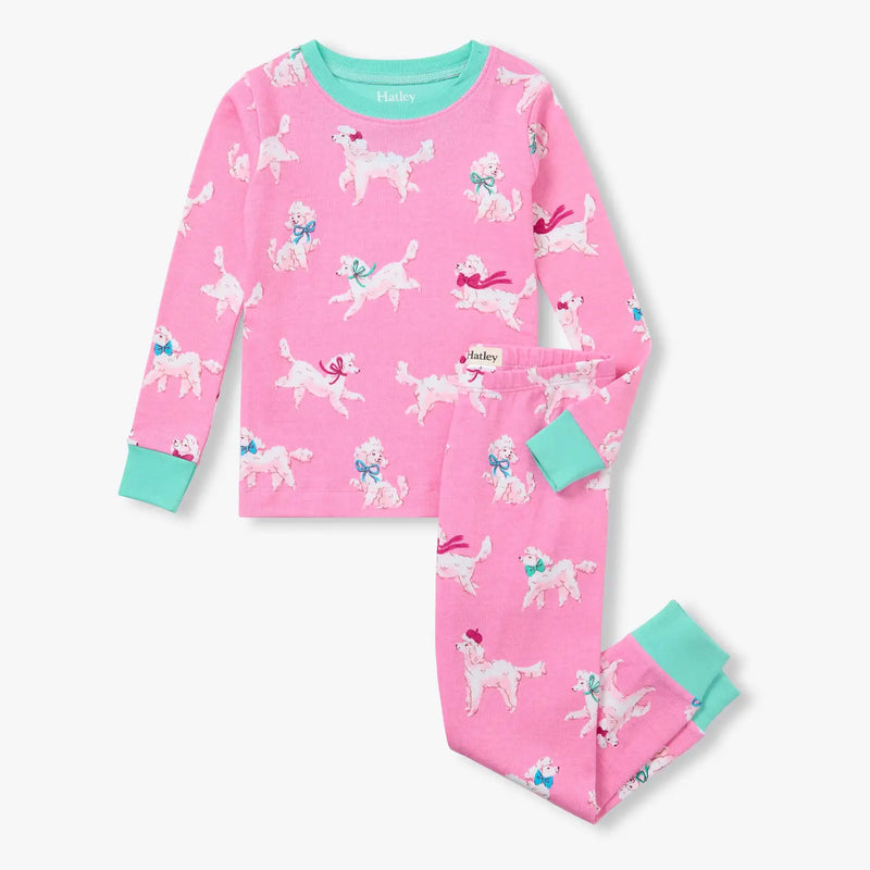 Hatley pink poodle pups pyjamas - f26ppk204o.