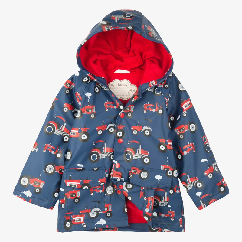 Hatley red tractors raincoat - rc6trac003.