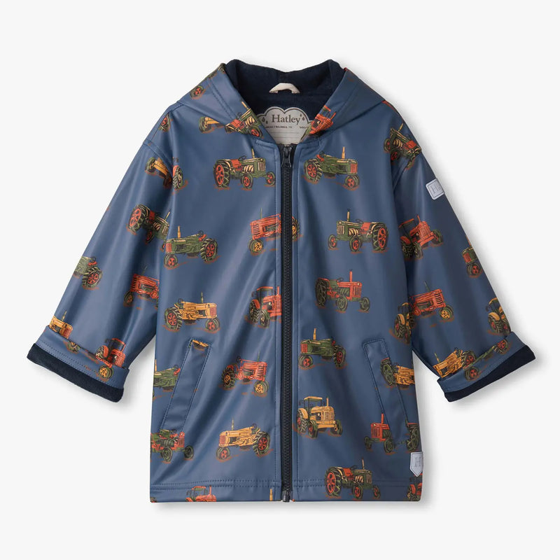 Hatley boy's tractors raincoat - f25ttk818.