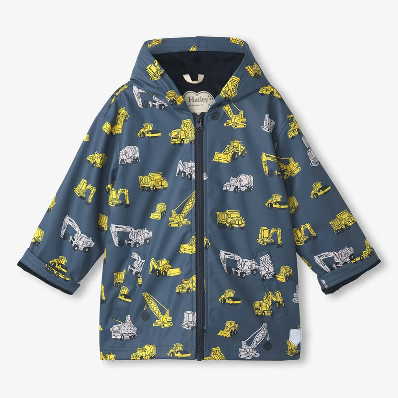 Hatley under construction raincoat - s25uck818.