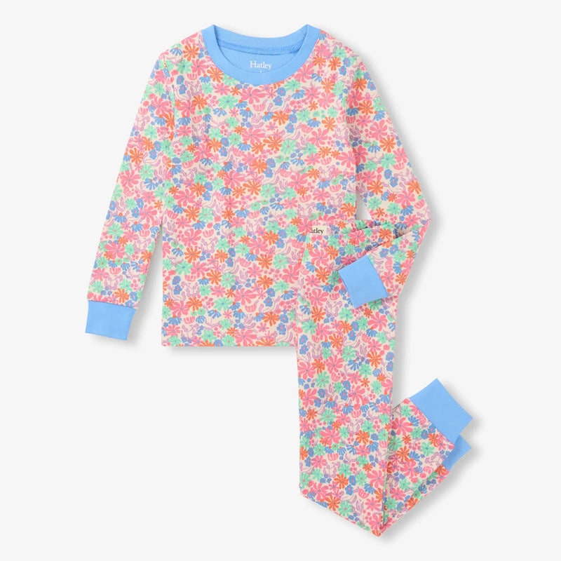 Hatley girl's whimsical flowers pyjamas - s26wfk204o.
