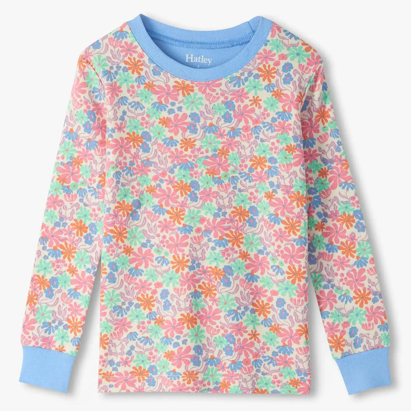 Hatley girl's floral print pyjama top. 