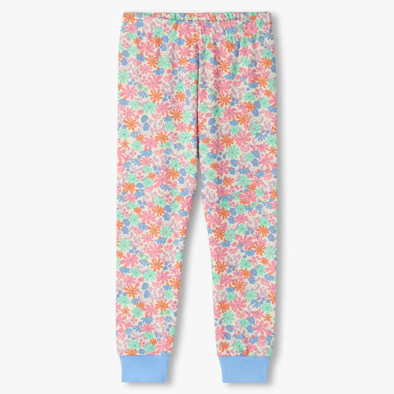 Hatley girl's floral print pyjama bottoms. 