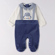 iDo boy's avion appliqué babygrow - 4f029.