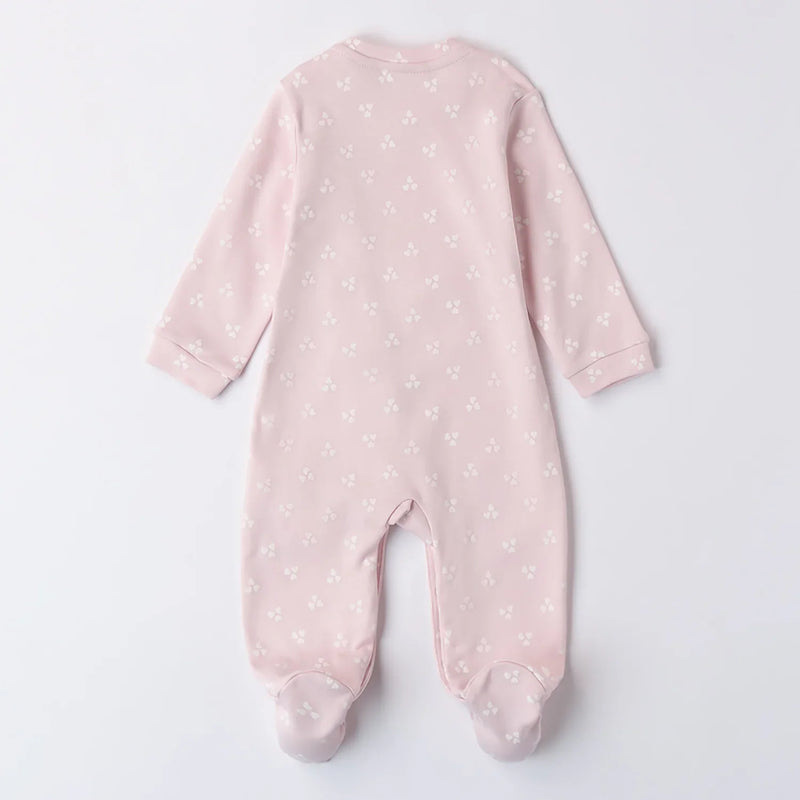 Back view of the iDo girl's bunny babygrow.