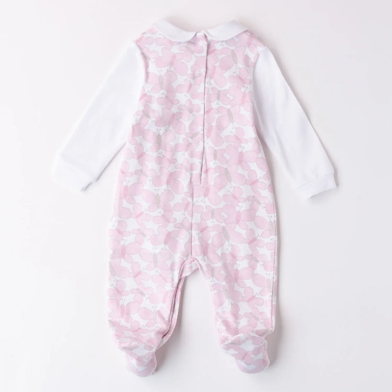 Back of the iDo girl's butterfly babygrow.