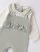 Closer view of the iDo frilled babygrow.