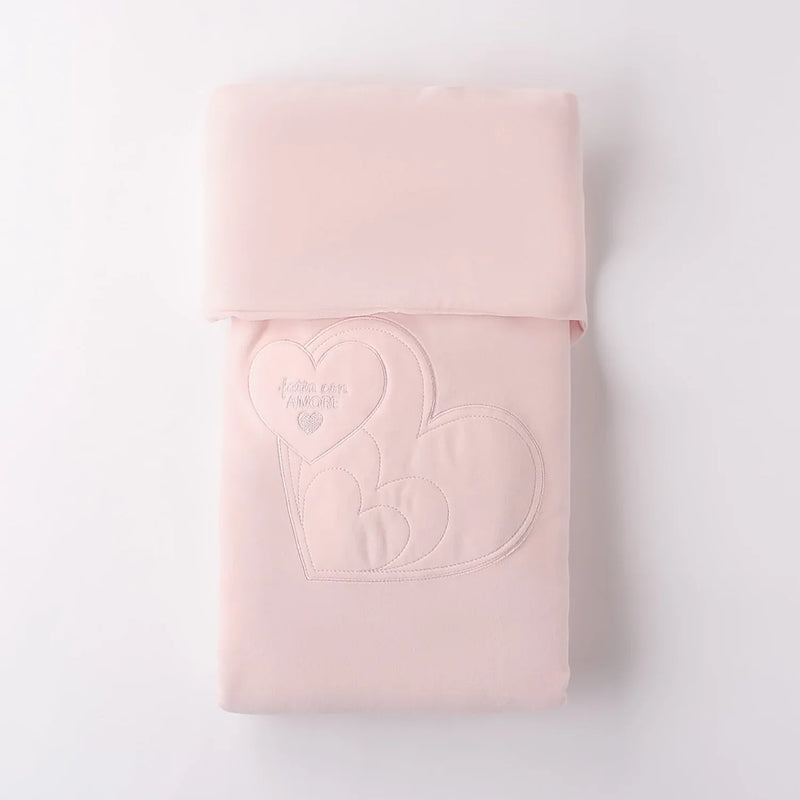 iDo light pink heart blanket - 4f955.