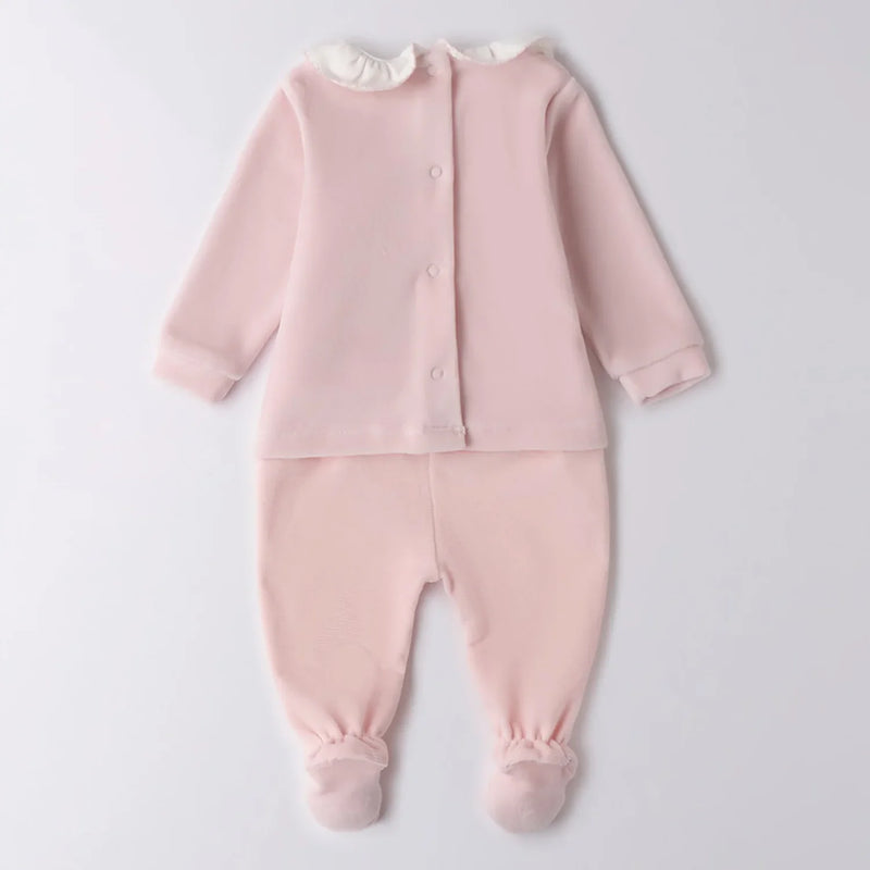 Rear view of the iDo leg warmer set.