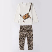 iDo girl's leopard print leggings set - 4f731.