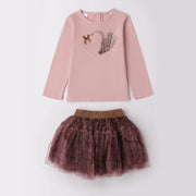 iDo girl's teddy bear skirt set - 4f733.