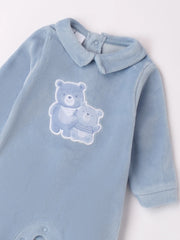 iDo teddy bear babygrow with teddy bear applique.