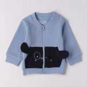 iDo baby boy's blue zip up sweatshirt.