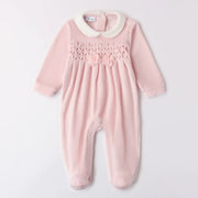 iDo pink velvet babygrow - 4a238.