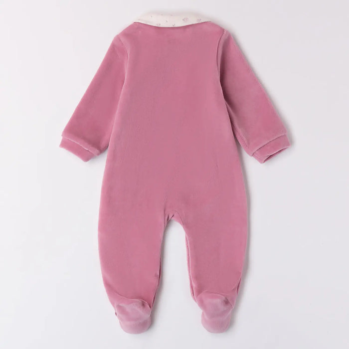 iDo Velvet Babygrow - Pink