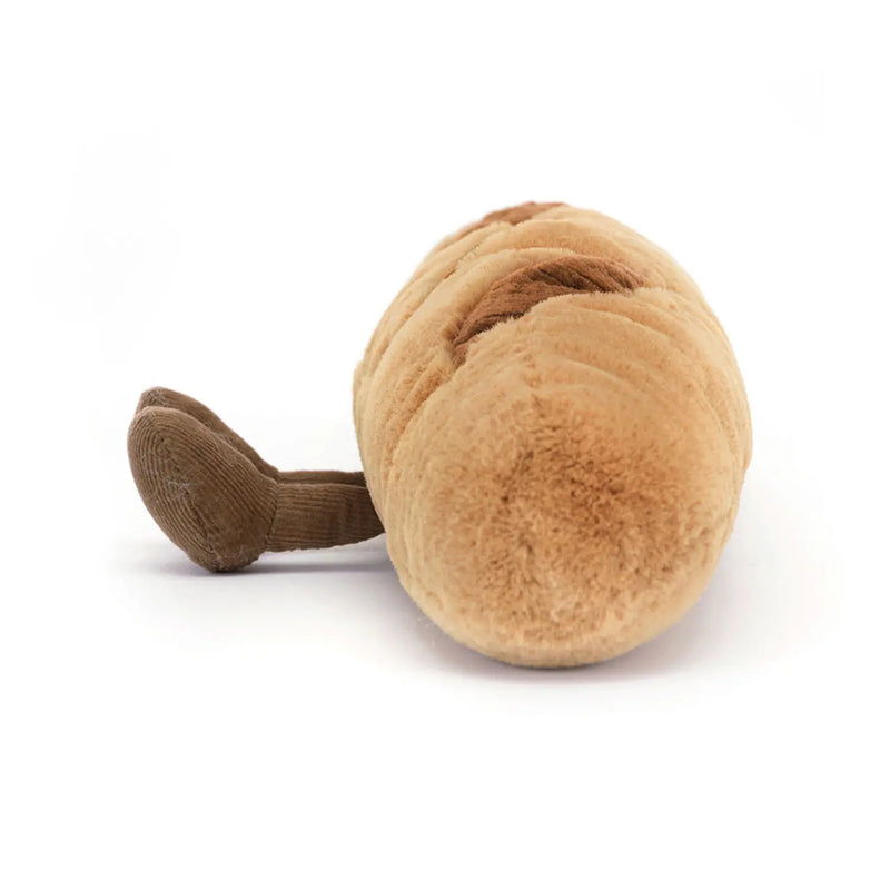 Side view of the Jellycat amuseables bagette.