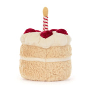 Back of the Jellycat beige amuseables birthday cake.