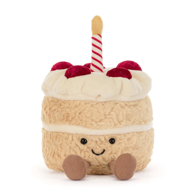 Closer look at the Jellycat amuseables birthday cake.