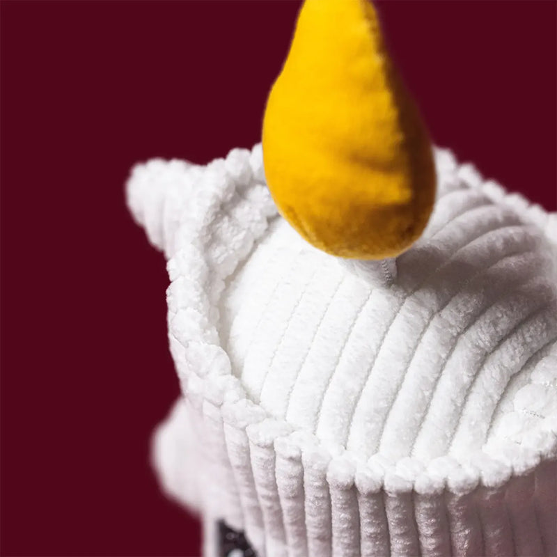 Top down view of the Jellycat amuseables flickerty candle.