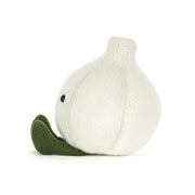 Side view of the Jellycat amuseables garlic.