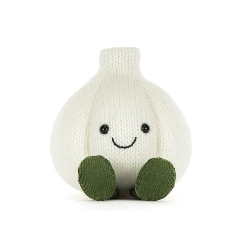 Closer look at the Jellycat amuseables garlic.