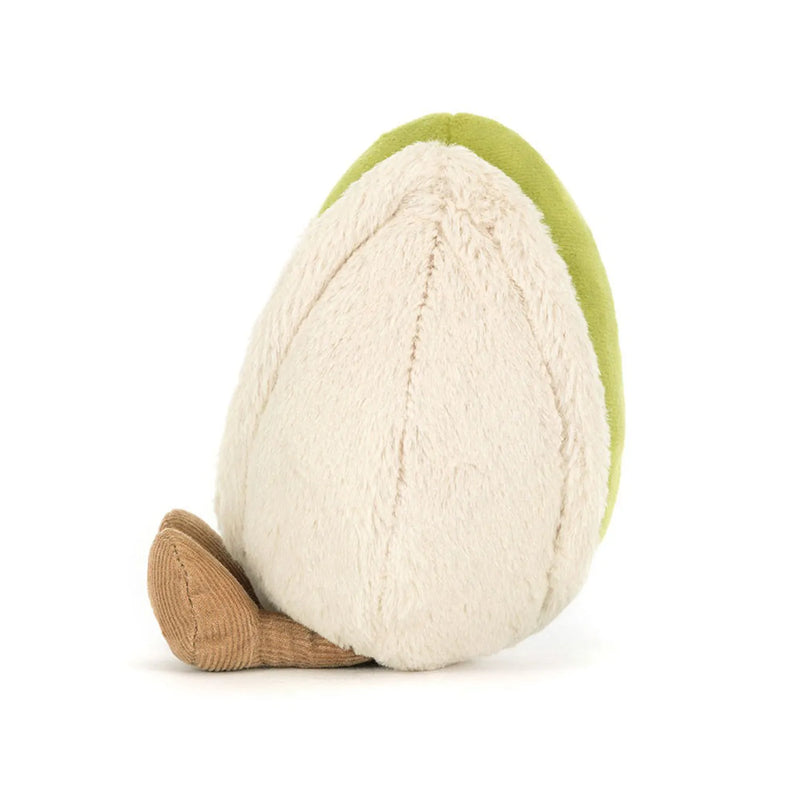 Side view of the Jellycat amuseables horatio pistachio.