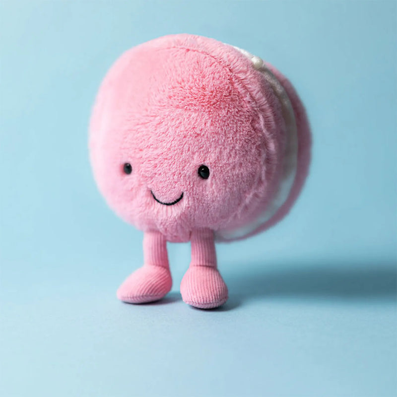 Closer look at the Jellycat amuseables mia macaron.