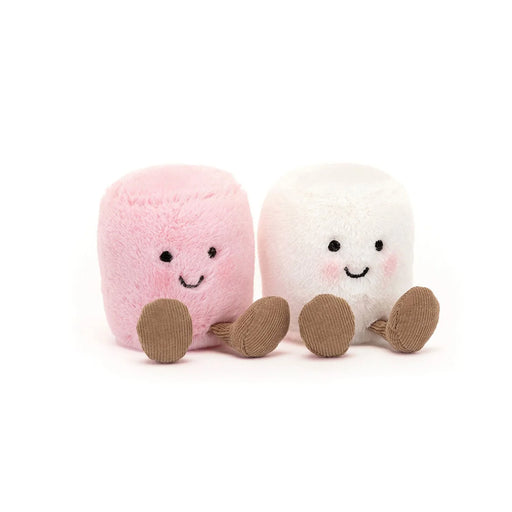 Jellycat amuseables pink and white marshmallows - a6mpwn.
