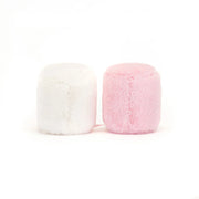 Back of the Jellycat amuseables pink & white marshmallows.