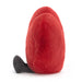 Side view of the Jellycat amuseables red heart.