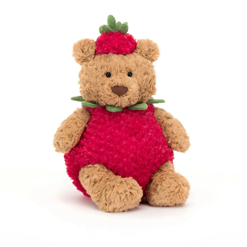 Jellycat bartholomew strawberry bear - barm2bst.