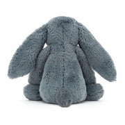 Back of the Jellycat blue bashful bunny.