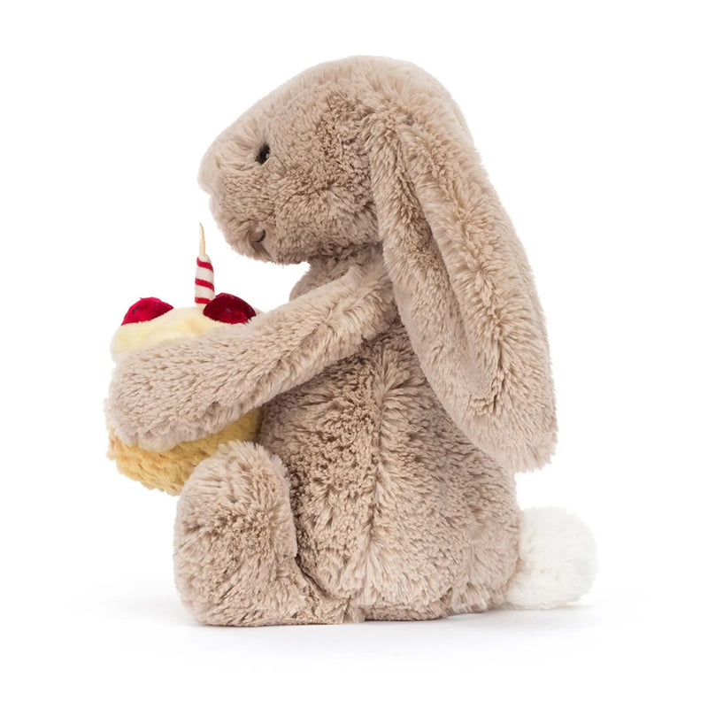 Side view of the Jellycat bashful bunny.
