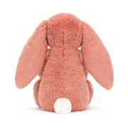Back of the Jellycat pink bashful sorrel bunny.