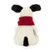 Back of the Jellycat white bashful winter puppy.