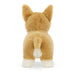 Back of the Jellycat betty corgi.