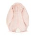 Back of the Jellycat pink blossom bunny.